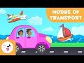 Means Of Transport For Children - Land, water and air transport for kids