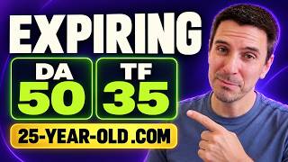 Best Expiring Domains This Week: DA 50, TF 35 & a 25-Year-Old .com