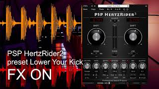 Video thumbnail for PSP HertzRider2 ON vs OFF by PSPaudioware