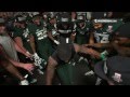 MSU Football Rose Bowl Post Game Locker Room.