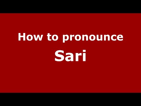 How to pronounce Sari (Indonesia/Indonesian) - PronounceNames.com