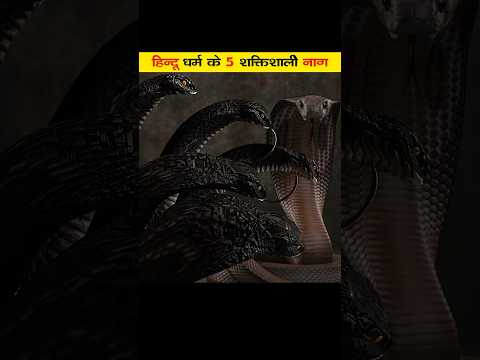 हिंदू धर्म के 5 सबसे शक्तिशाली नाग 😱😱😱 #shorts #naag #snakes