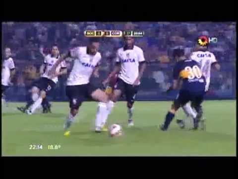 Boca 0 - Corinthians 0 Sanchez Miño le erra a la pelota / Copa Libertadores 2013
