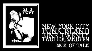 Negative Approach - Sick Of Talk (Punk Island 2010)