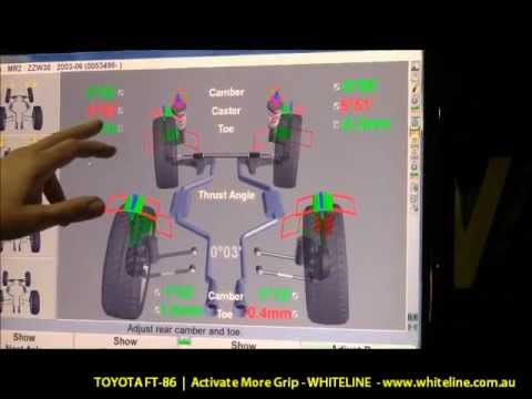 FT-86, BRZ, FR-S factory wheel alignment review by Whiteline