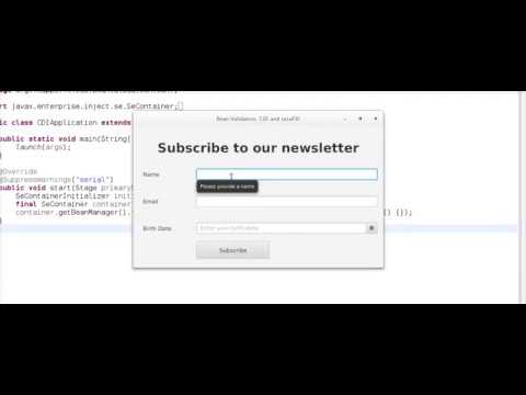 JavaFX application using Bean Validation and CDI 2
