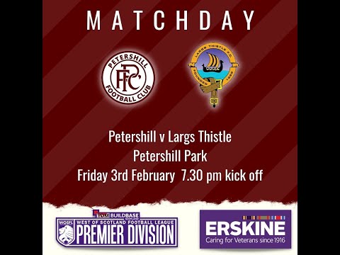 Petershill FC v Largs Thistle FC matchday vlog