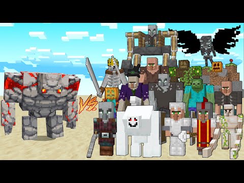 REDSTONE GOLEM vs REXY'S EXPANSION / Minecraft Mob Battle