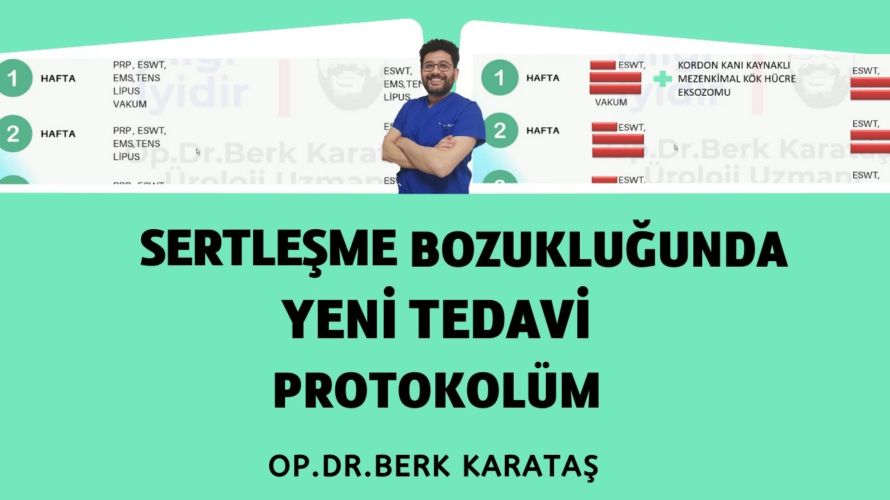Sertleşme Bozukluğunda 2026 Tedavi Protokolüm