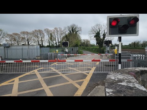 Irish Rail IE- Railfanning at the Blakestown Level crossing. Collinstown, Co. Kildare, Ireland.