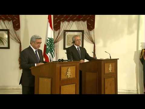 Նախագահի խոսքը Լիբանանի նախագահի հետ ասուլիսի ժամանակ