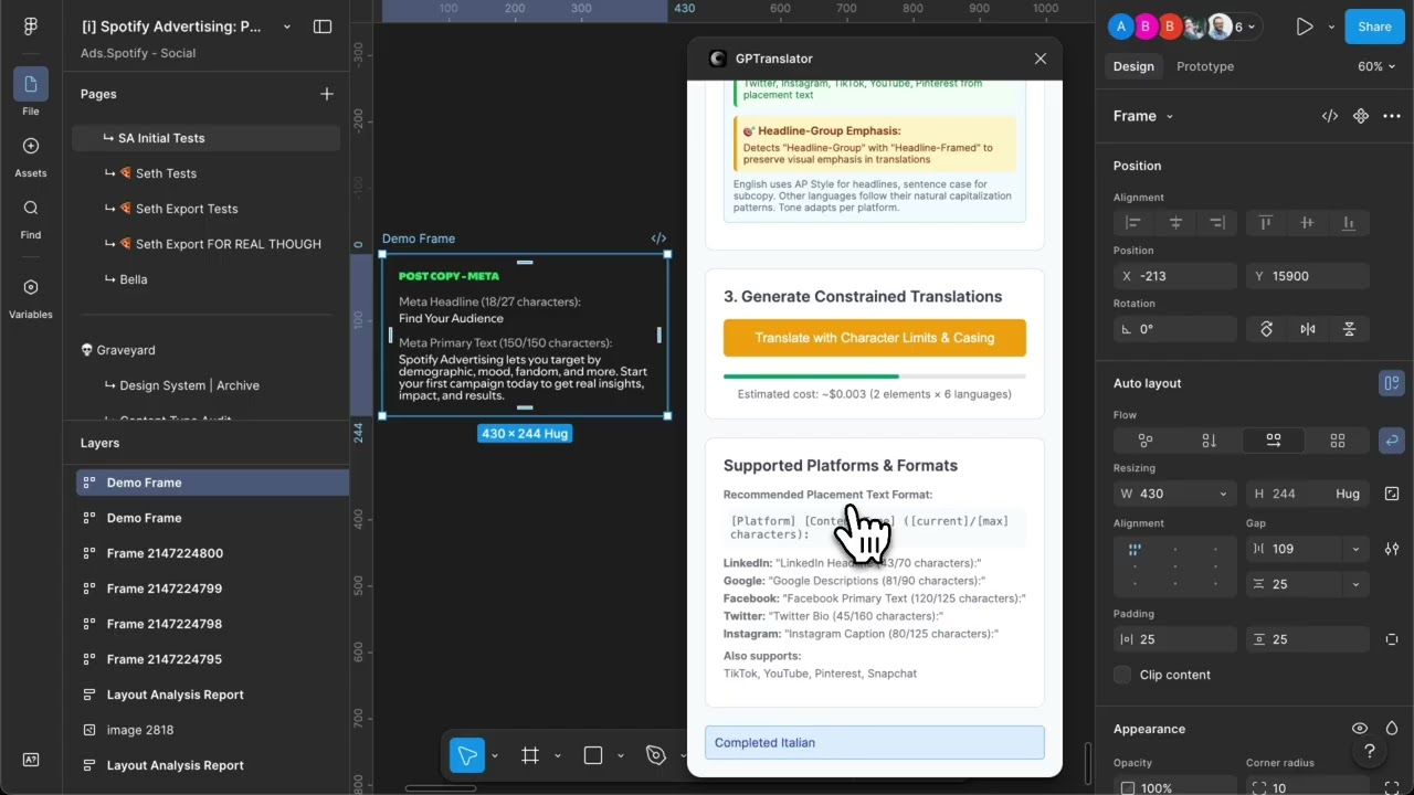 Constrained Translation for Social Headlines