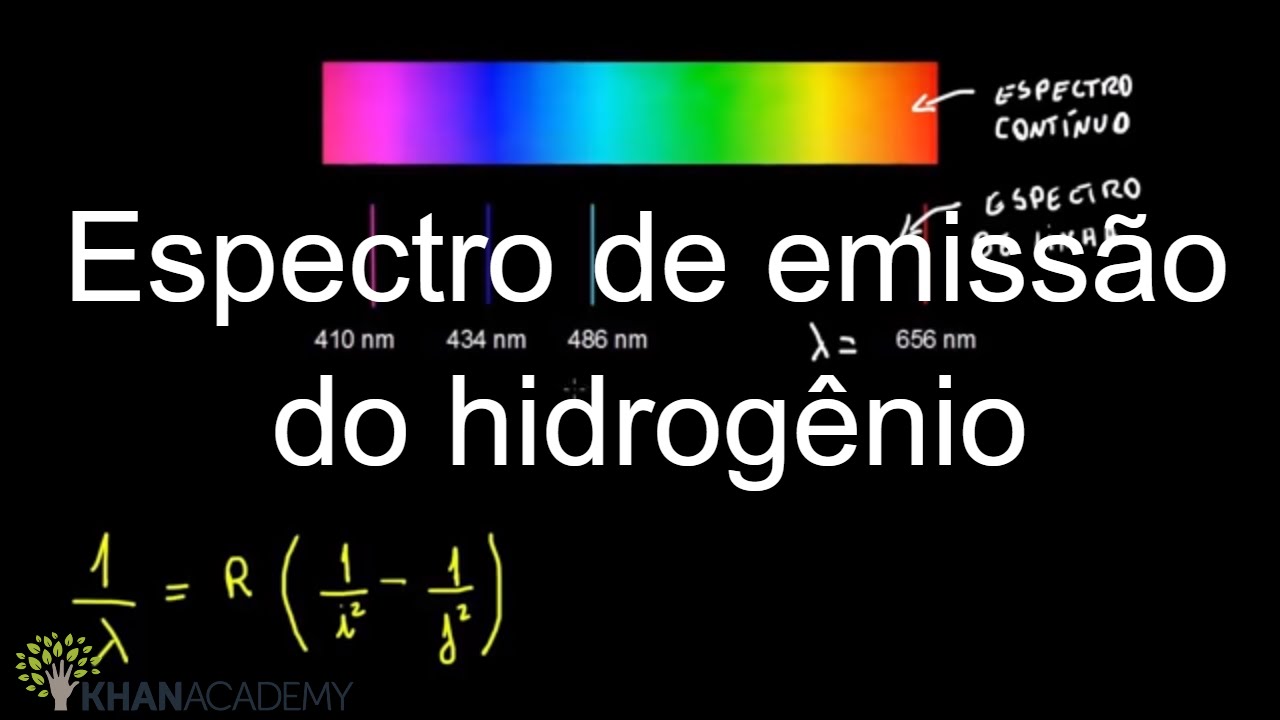 Espectro de emissão do hidrogênio | Estrutura eletrônica de átomos | Química | Khan Academy
