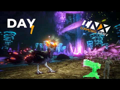 We Claimed The BEST Base Location on Inx 4 man DAY 1! - ARK: Survival Evolved