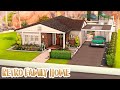 Couple's First Retro Family Home 💚 | The Sims 4 Speed Build