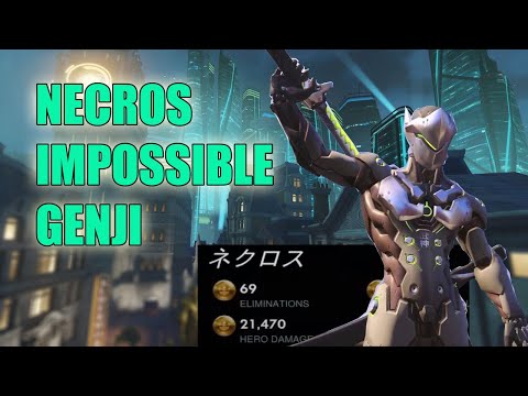 NECROS IMPOSSIBLE GENJI GAMEPLAY 69 ELIMS - PRO OVERWATCH SEASON 23
