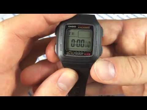 Обзор на часы Casio F-201WA-1A - видеообзоры недорогих часов от Watch-Forum.RU