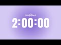 2 Hour Minute Purple Aura Study Timer No Music Aesthetic Focus Timer