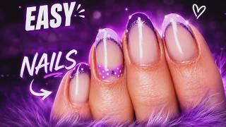 Simple polka dots french gel rebalance in real time. Time saving gel application 