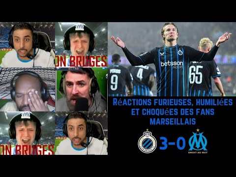 Réactions furieuses, humiliées et choquées des fans marseillais après Club Bruges 3-0 OM | LDC J8