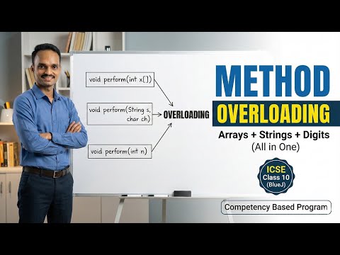 Method Overloading In Java Competency Based Program Icse Class 10 Computer Applications2026