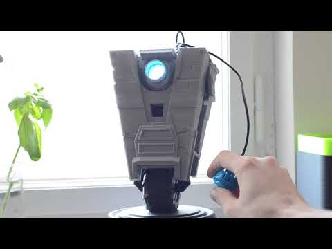 WIP Claptrap - multiple voice lines, eye animation when talking