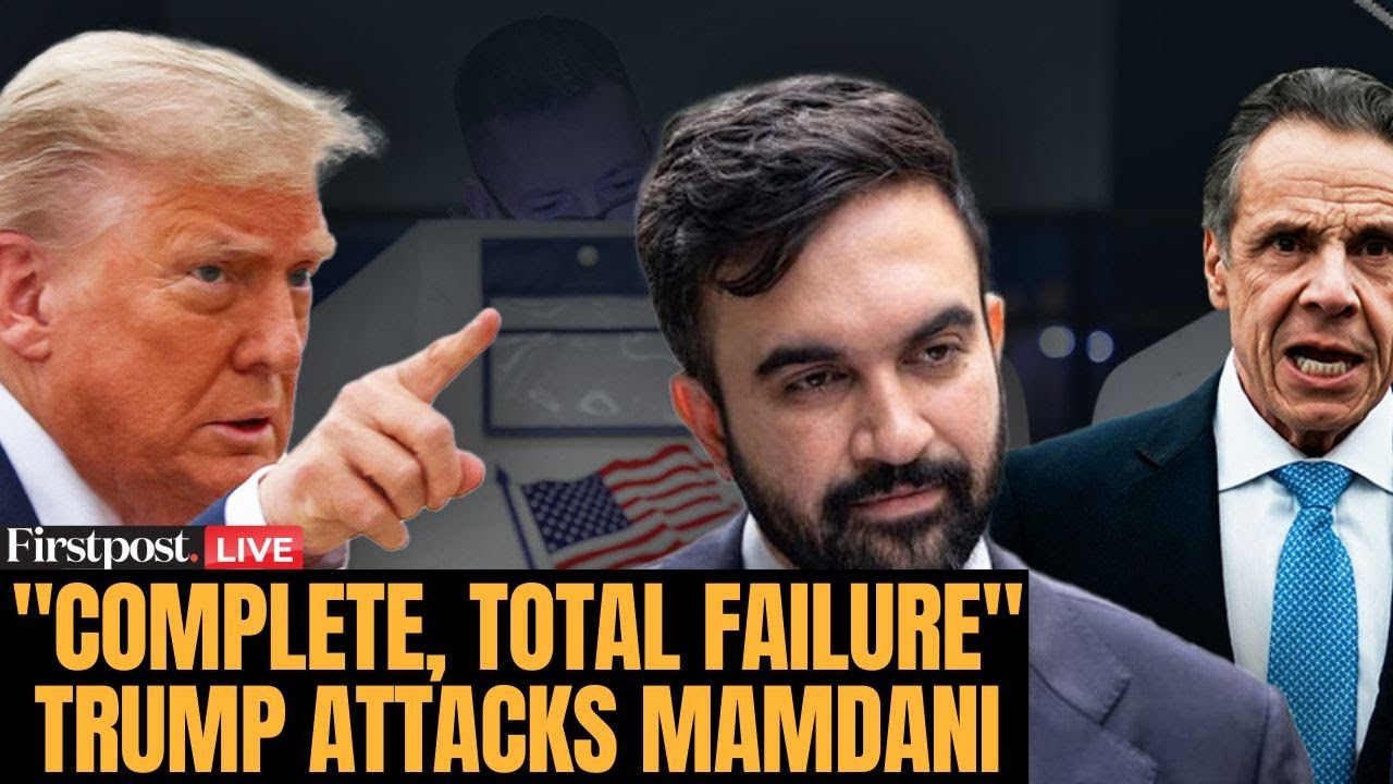 LIVE: Trump Backs Cuomo For NYC Mayor, Threatens to Cut Funds if Mamdani Wins | Firstpost America