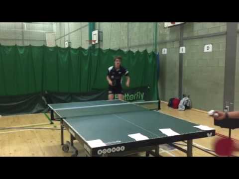 Defence into attack table tennis exercise