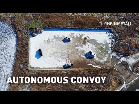 Rheinmetall highlights its multi-vehicle logistics convoy capability