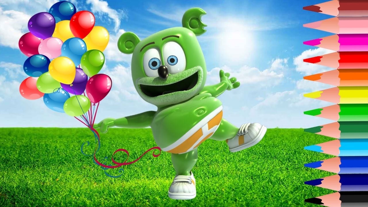 Mega Gummy Bear Coloring Pages | Gummy Bear Coloring Video