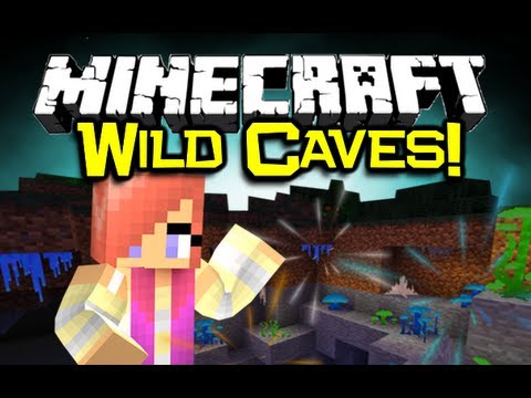 Exploring Insane Minecraft Caves Mod!