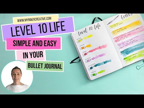 *Simple* Level 10 Life in your Bullet Journal! Setting goals for a successful year!