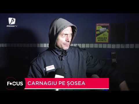 Carnagiu pe șosea în județul Olt