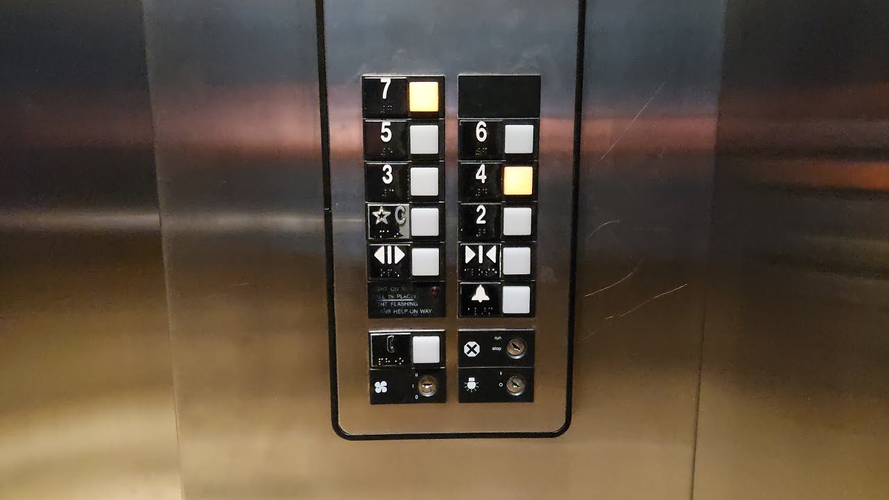 Rare Otis Series 1 Gen2 Traction Garage Elevators at South Point, Las Vegas, NV