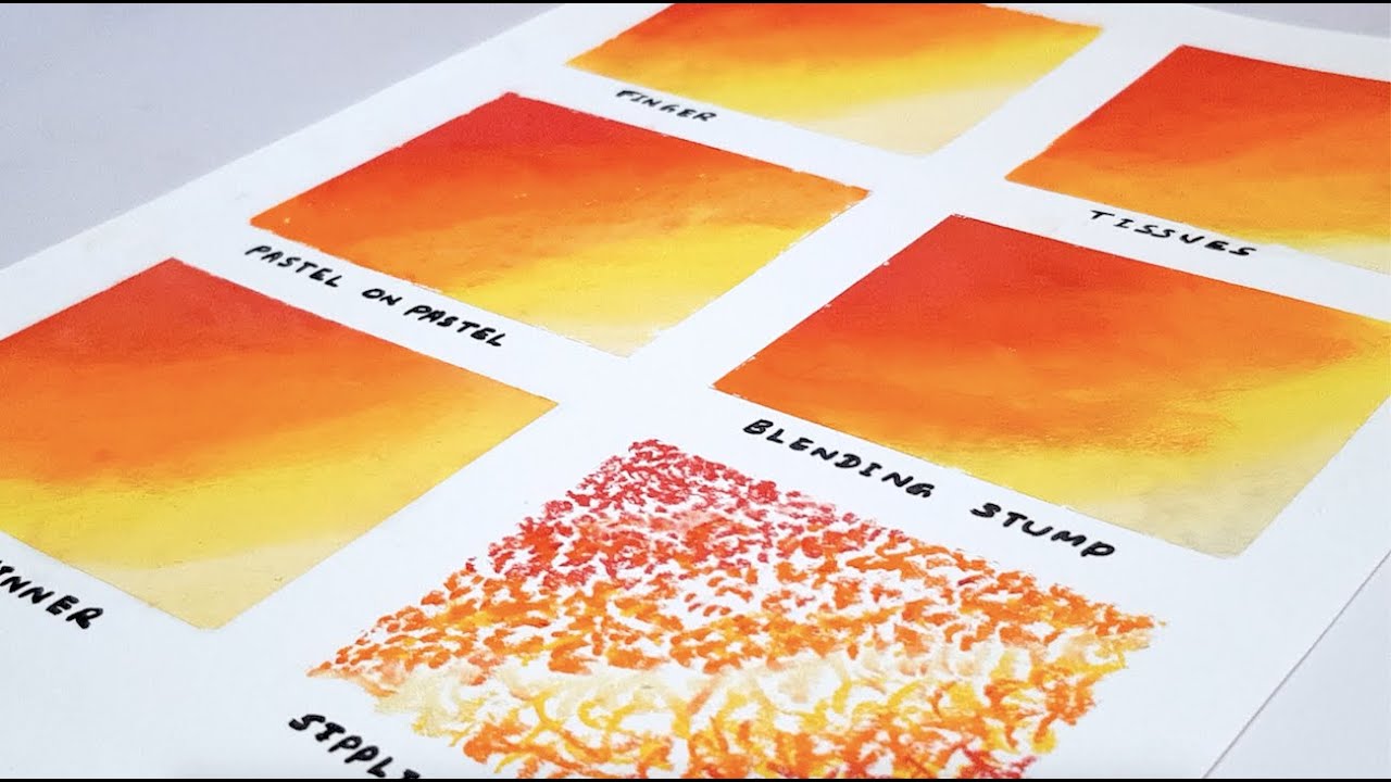 Oil pastel blending tips and techniques 🎨How To