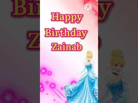 Happy birthday 🎂 Zainab| New theme 🥳 Celebrate 🎉 your special day #birthday#status #wishes#gif