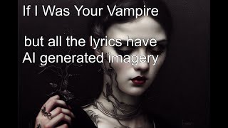 If I Was Your Vampire, Marilyn Manson - but all the lyrics have AI generated imagery