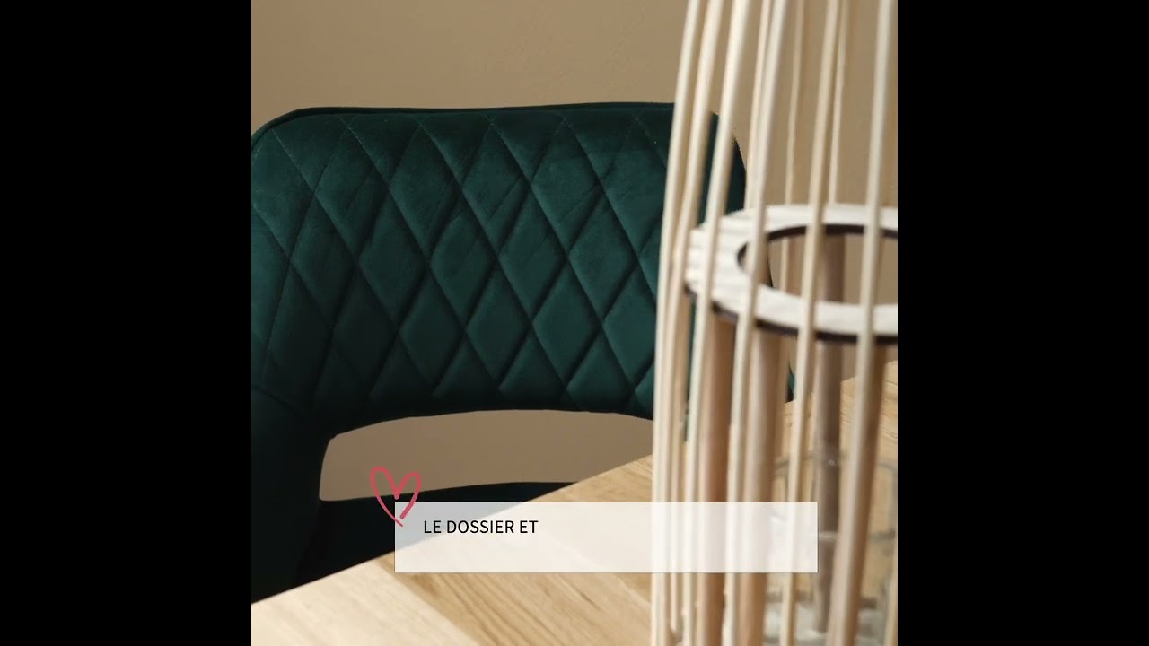 Tabouret de bar velours Mika cuivre 78 cm