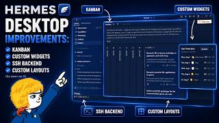 ภาพปก: Hermes Desktop Kanban, Custom Widgets, SSH Backend, Custom Layouts (X Short Videos)