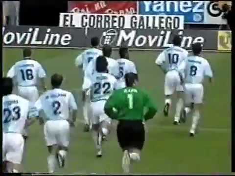 SD Compostela 3 Valencia CF 1 (Liga 1997-1998)