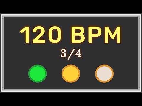 120 BPM 3/4 - Metronome with accent ⏳✔️