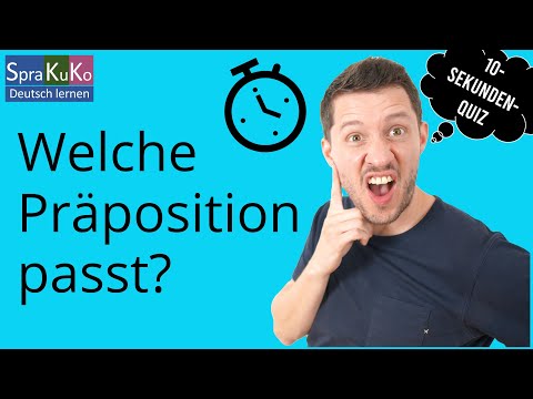 Verbs with prepositions - 10-second quiz - Learn German | Learn German | SPRAKUKO
