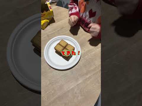 20221226 みなさんクリスマスはなにをして過ごしましたか？私は芝浦の生協で見つけたお菓子の家を作ってみましたよ🍫🏠 #shorts