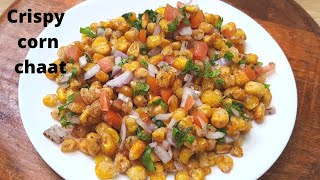 Quick and easy crispy corn chaat recipe