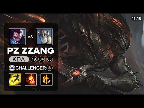 Pz ZZang Yasuo Mid vs Galio - KR Challenger - Season 11 Patch 11.18