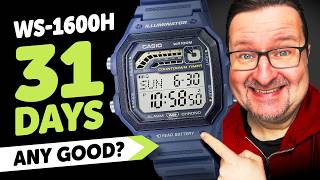 31 Days wth the #CASIO WS-1600H Digital Watch - Long Term Daily Review!