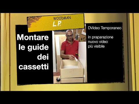 Assembly of drawer guides in progression