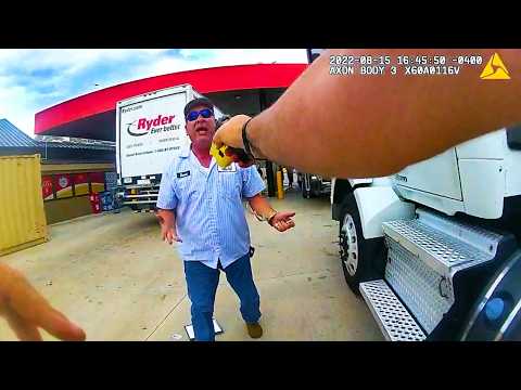 Cop vs. Trucker Ends in Complete Chaos