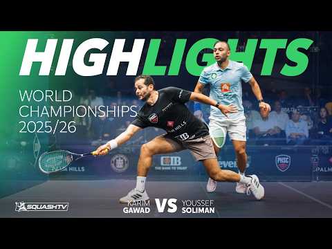 🇪🇬 Gawad v Soliman 🇪🇬 | PSA World Championships 2025/26 | QUARTER FINAL HIGHLIGHTS