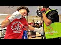 RIB BREAKING PUNCHES THROWN BY DAVID BENAVIDEZ IN TRAINING FOR CALEB PLANT -INTENSE TRAINING FOOTAGE